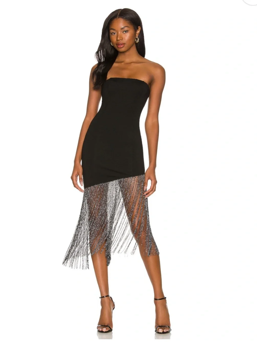 Superdown Cleo Strapless Fringe Dress - NWT - Picture 2 of 10